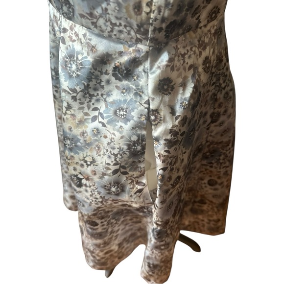 Lauren Conrad Disney Bambi Collection Silver Floral A-Line Dress Sz 10 – Pockets - Picture 9 of 12
